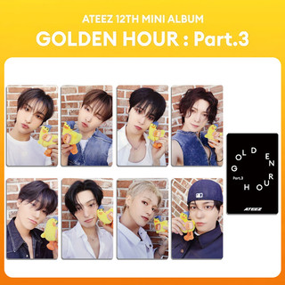 GC9 8 Cái / bộ Thẻ ATEEZ LOMO MINI ALBUM VÀNG GIỜ Phần 3 Bưu Thiếp Bộ Sưu Tập KPOP Stars Ngoại Vi CG9