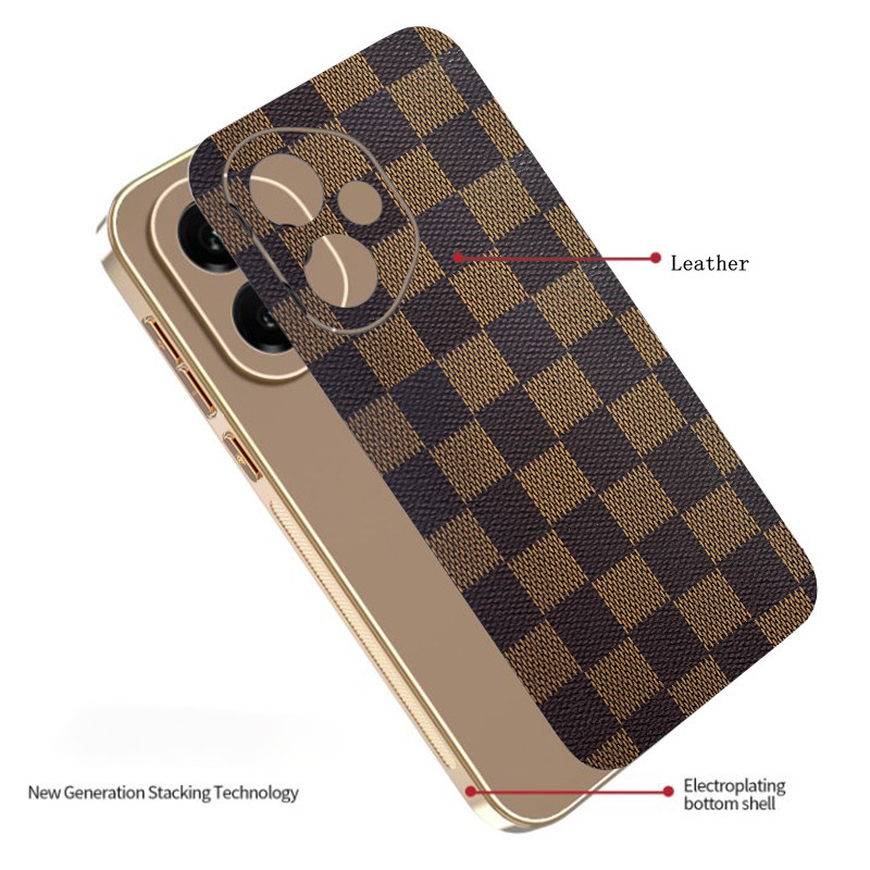 Ốp Lưng Cho Honor 400 Pro 400Lite Sang Trọng Kiểm Tra Hạt Mạ Điện TPU Edge Chống Rơi Vỏ Điện Thoại