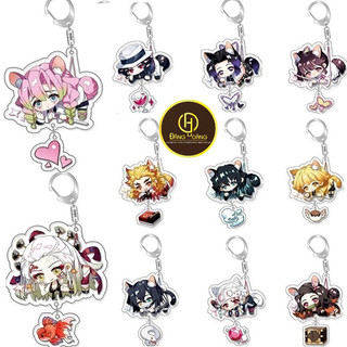 Quạt Móc Chìa Khóa Bằng acrylic Hình Nhân Vật anime demon slayer kimetsu no yaiba daki kanroji Mitsururi mk_ĐH