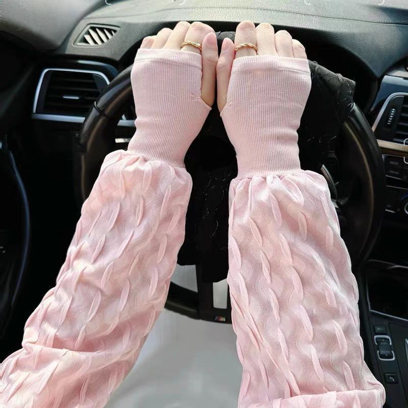 Kem Chống Nắng Mùa Hè Băng Tay Nữ Đi Ngoài Trời Chống Tia Cực tím Găng Tay Dài Tay Siêu Mỏng Rời Tấm Che Nắng Tay Bảo Vệ