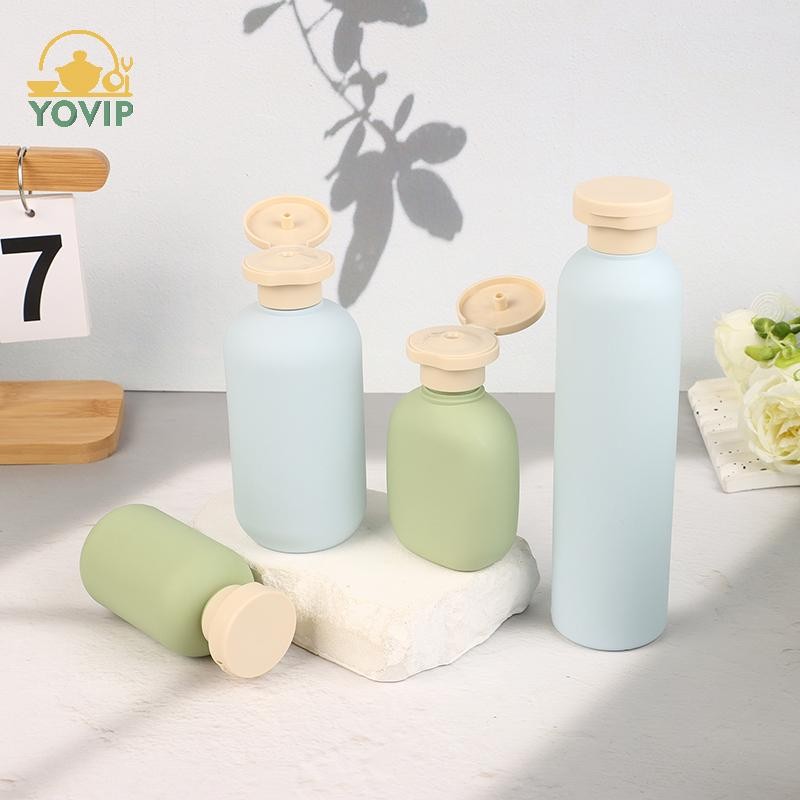 YOVIP 100ML-500ML Bơ Dầu Gội Nhựa Xanh Sữa Tắm Tạo Bọt Xà Phòng Hộp Đựng Chai Có Thể Đổ Lại Flip Lotion Chai VN