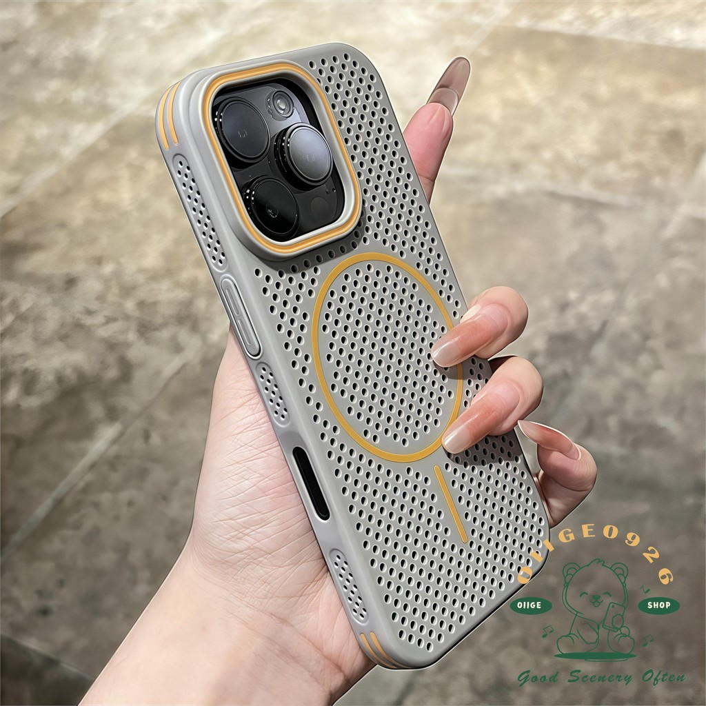Vỏ tản nhiệt từ tính Dopamine Vỏ điện thoại iphone16 Pro Max 15 14 13 12 vỏ cho vỏ iPhone PC Vỏ cứng chống sốc