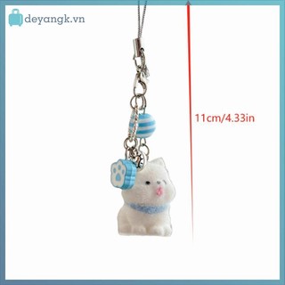 Deyangk Dễ Thương Ngọt Ngào Đổ Xô Con Chó Samoyed Dây Xích Điện Thoại Ccd Camera Quyến Rũ Phụ Kiện Girly Móc Khóa Mặt Dây Chuyền Túi Đồ Trang Trí Quà Tặng VN