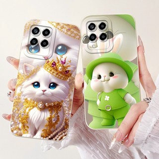 Ốp Hoạt Hình Dễ Thương Cho Samsung Galaxy M33 SM-M336B / M53 5G SM-M536B Vỏ Thỏ Thái Mèo Trái Tim Tình Yêu Vỏ Điện Thoại Silicon Mềm