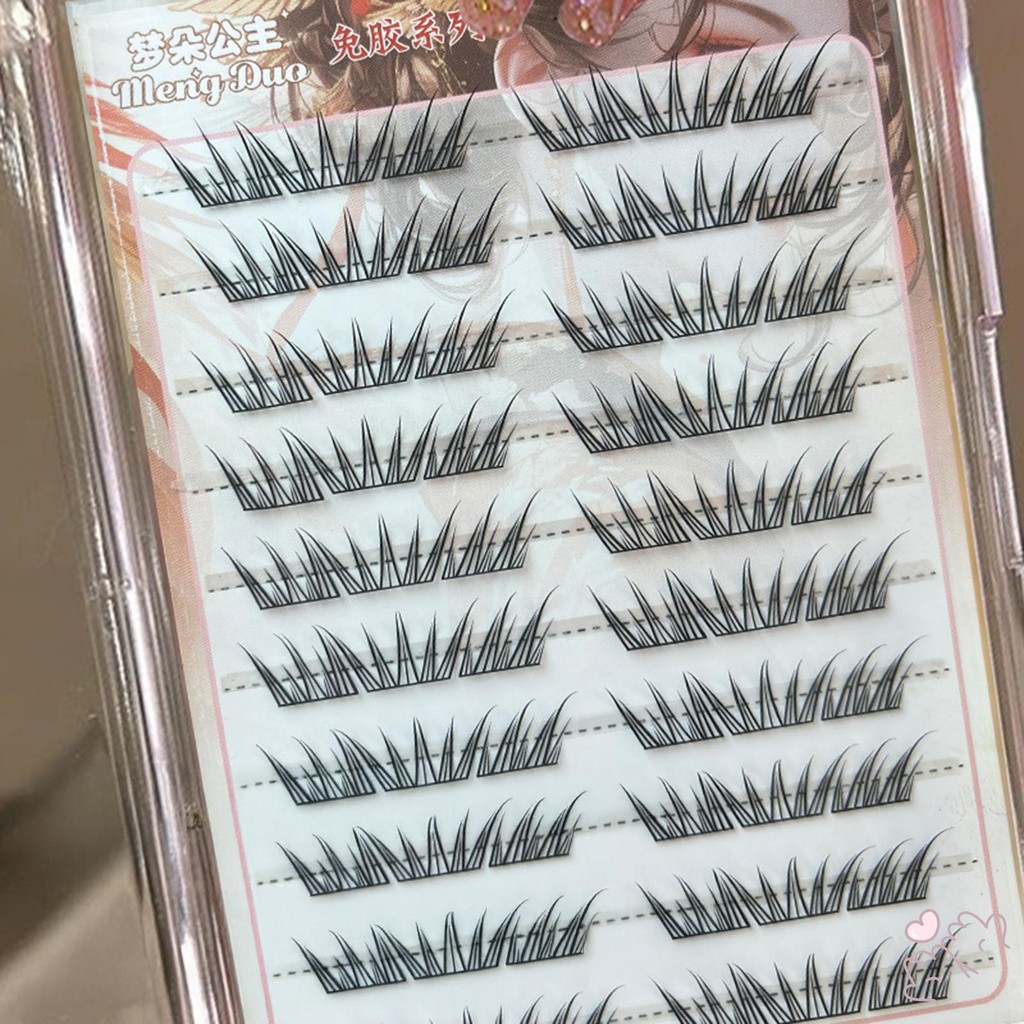 IOIIK 10 hàng-- 9-11mm C Curl Anime Lashes Keo dán / Keo dán Phong cách miễn phí Lông mi alse để làm việc Sinh nhật Tiệc và Du lịch