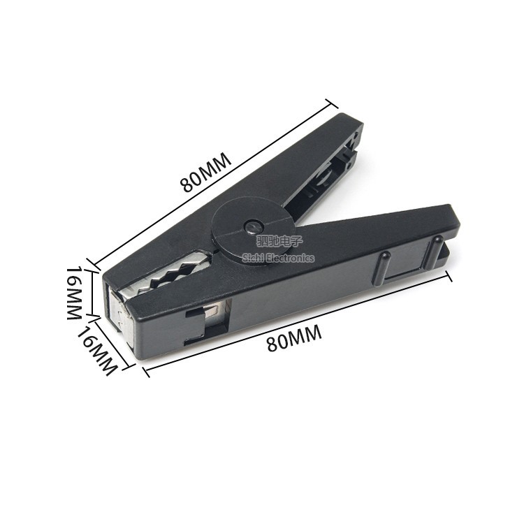 50A Kẹp Cá Sấu Hiện Tại Cao 80MM Mở Dài 20MM Kẹp Cáp Sạc Cáp Kiểm Tra Chì Điện Pin Kẹp