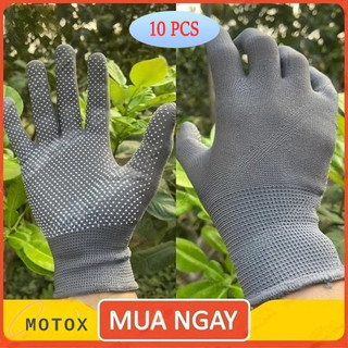 5 Đôi MOTEX Găng tay đa chức năng chống trượt bằng hạt nhựa, thấm hút mồ hôi, dùng khi đi xe máy.