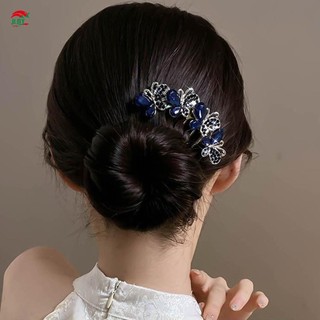 Kẹp tóc vintage ngọc trai và hợp kim pha lê, phù hợp để tạo kiểu updo bun cho đám cưới
