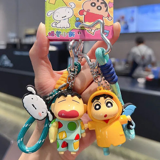 Móc khóa hoạt hình Crayon Shin-Chan - Mặt dây chuyền siêu nhân bóng chày Anime cho trò chơi