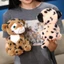 QEARY Mô Phỏng Da Báo Sang Trọng Đồ Chơi, Bộ Sưu Tập Ngồi Búp Bê Sang Trọng Da Báo Sống Động Như Thật, Đồ Chơi Ngủ Cho Bé PP Cotton Lông Tơ Thú Thoải Mái Đồ Chơi Nhồi Bông Sinh Nhật