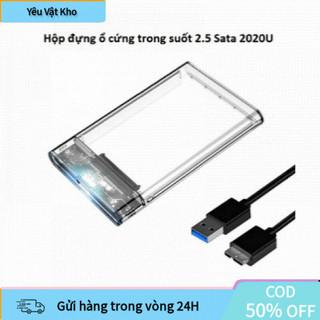 [COD] Box Ổ Cứng 2.5” Trong Suốt USB 3.0 – SATA III, Cắm Là Nhận, Hỗ Trợ Ổ 2TB, Bảo Hành Đầy Đủ 12 Tháng