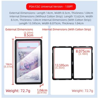 Hộp đựng thẻ giao dịch FASHIONEXPRESS, Hộp đựng thẻ PSA / CGC chống trầy xước bằng hợp kim nhôm, Khung kim loại nhiều màu Đóng thẻ được phân loại Bảo vệ