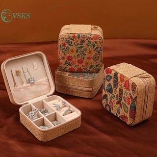 Chenlongshang Trang Sức Người Tổ Chức Trưng Bày Du Lịch Hộp Đựng Trang Sức Di Động Hộp Đựng Trang Sức Du Lịch Bông Tai Vòng Cổ Hộp Bảo Quản EN