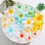 NKSFX 3 Cái / bộ Kẹp Vuốt Tóc Hoa, Kẹp Đuôi Ngựa Màu Acrylic, Phụ Kiện Tóc Plumeria Tóc Barrettes Nữ Cô Gái