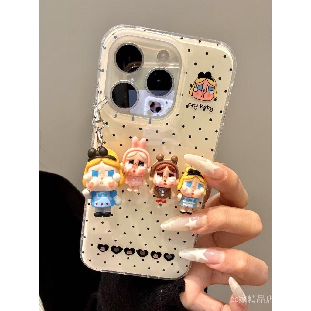 Hoạt Hình Hoạt Hình Ba Chiều Khóc Cho Bé Cảnh Sát Thích Hợp Cho iPhone1415promax Ốp Điện Thoại 16 Phong Cách Mới 13 Bao Gồm Tất Cả 12