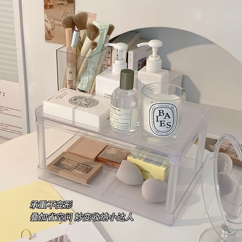 Ký Túc Xá Hai Lớp Giá Để Đồ Văn Phòng Đồ Lặt Vặt Sắp Xếp Mỹ Phẩm Sinh Viên Để Bàn Dụng Cụ Tiện Dụng Phòng Ngủ Nhỏ