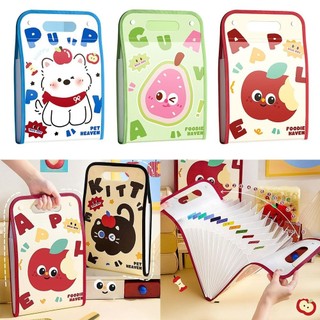 Túi đựng hồ sơ MEGOCE, Hộp giấy kiểm tra di động A4 dung tích lớn, Phân loại quà tặng Túi Accordion dọc nhiều lớp