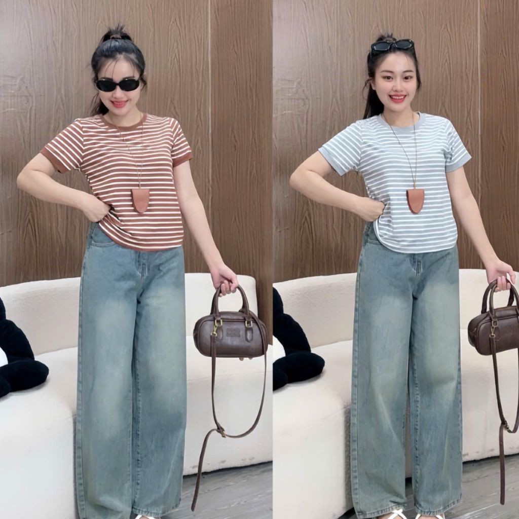 Áo Thun Kẻ Ngang Tay Ngắn Nữ Bigsize – Thời Trang Cho Nàng Tự Tin Mọi Khoảnh Khắc A285