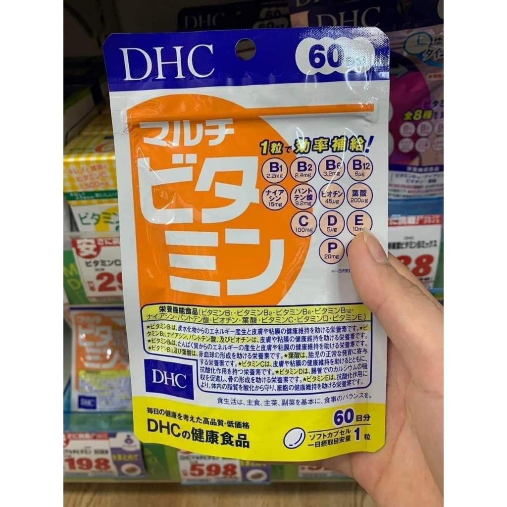 Viên uống  Tổng hợp DHC gói 60 viên 60 ngày nội địa Nhật Bản giúp tăng đề kháng, miễn dịch