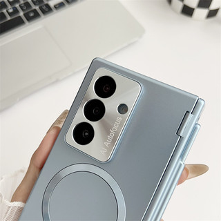 Có Bút Phim Thủy Tinh Cho Samsung Galaxy Z Fold 7 6 5 4 3 Fold7 5G Ốp Lưng Sạc Không Dây Từ Tính Vỏ Bảo Vệ Chống Sốc Giáp Bản Lề
