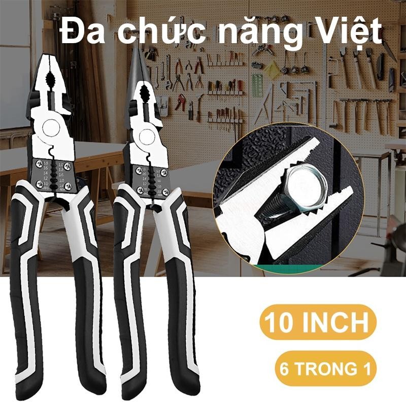 [ LOẠI 1 ] Kìm Cắt Sắt CAO CẤP Siêu Khỏe Cắt Đứt Mọi Loại Thép, Ổ Khóa, Dây Xích, Cáp Điện, Kìm Nhọn Đa Năng ,XỊN HT-128