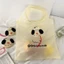 AWNGD 1 Túi mua sắm có thể gập lại, có khóa treo Túi đeo vai du lịch bằng Nylon, Túi lưu trữ gấp có thể gập lại hoạt hình dung tích lớn