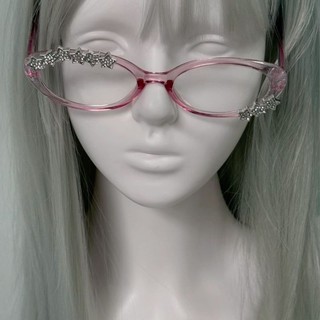 Ya Culture helloKitty helloKitty Bow ins Kính khung đỏ hình bầu dục