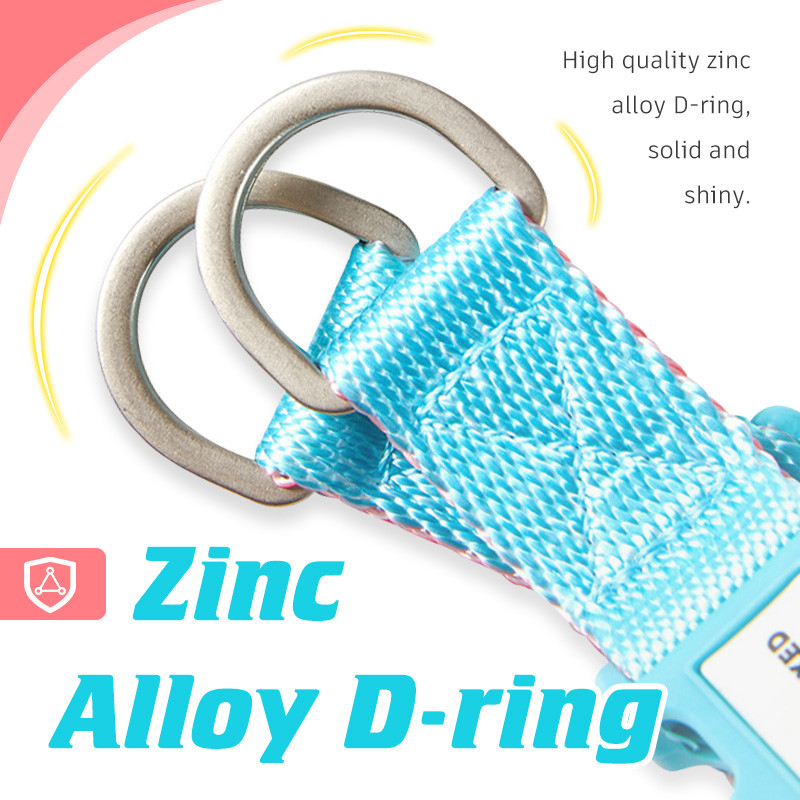 UNMIXED Thú Cưng Dây Xích Bộ Kẽm Đôi D-Rings Phát Hành Nhanh Khóa Có Thể Điều Chỉnh Dây Đeo 360° Kẹp thoải mái xoay