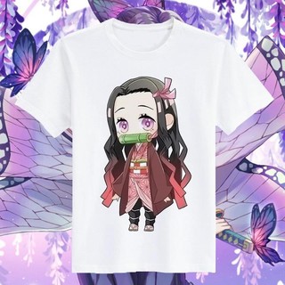 Anime Lấy Cảm Hứng Từ Demon Slayer Trẻ Em Áo Thun Mùa Hè Nhân Vật Hoạt Hình Tanjiro Nezuko Graphic Top