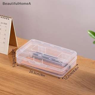BeautifulHomeA Hộp Bút Chì Trong Suốt Nhựa Cứng Hộp Đựng Bút Chì Bút Chì Hộp Phác Thảo Hộp Đựng Bút Chì Xếp Chồng Đồ Dùng Văn Phòng Hộp Tổ Chức VN