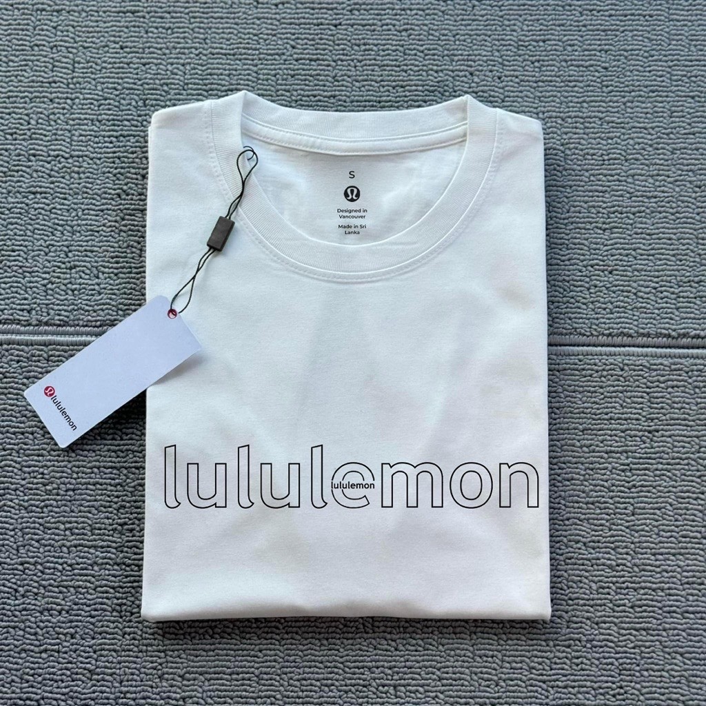 Áo thun nam nữ cotton nguyên chất lulu chất lượng cao 100 prcnt cotton, vừa vặn hoàn hảo, unisex, cổ tròn