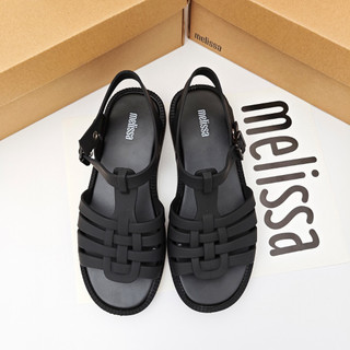 Giày La Mã hở mũi Giày Sandal phẳng dệt