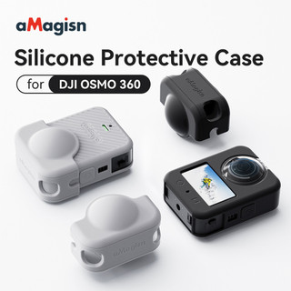 Dành Cho DJI OSMO 360 Vỏ Silicon Bảo Vệ Ống Kính Thân Silicon Bảo Vệ DJI 360 Toàn Cảnh Thể Thao Camera Phụ Kiện