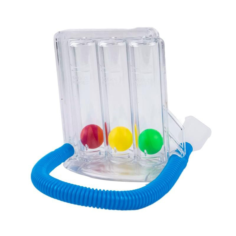 Máy tập thở 3 quả bóng Chức năng phổi Cải thiện khả năng soi đường hô hấp Thở sâu Máy tập hô hấp