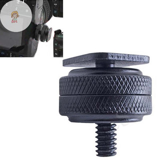 Twe 1 / 4 Inch Dual Nuts Tripod Mount Vít sang Flash Camera Hot Shoe Adapter VN