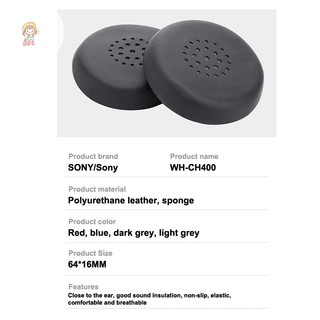 Miếng đệm tai xốp thay thế TWE Miếng đệm tai bằng da cho tai nghe WH-CH400 VN