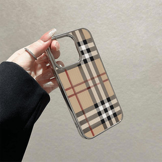 Ốp Điện Thoại Thích Hợp Cho iPhone Kẻ Sọc Hợp Thời Trang Thích Hợp Cho iPhone1514 Vỏ Điện Thoại 13promax Phong Cách Mạ Điện 12 Cao Cấp / 7 / 8 Vỏ Bảo Vệ Phong Cách Mới 3G64