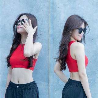 Áo Ba lỗ Croptop cho nữ A134 Gladimax vải thun cotton dày dặn, phong cách trẻ trung năng động