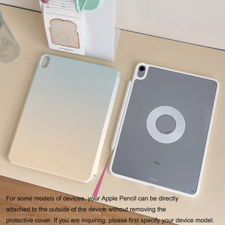Ốp lưng có thể tháo rời cho IPad 5 6 7 8 9 Air Air2 Air3 Air4 Air5 Air6 10.9 "Pro10.5 Pro11 Pro12.9 2018 2020 2021 2022 Air M2 Pro M4 11 13 2024 Bao da xoay được Họa tiết cầu vồng