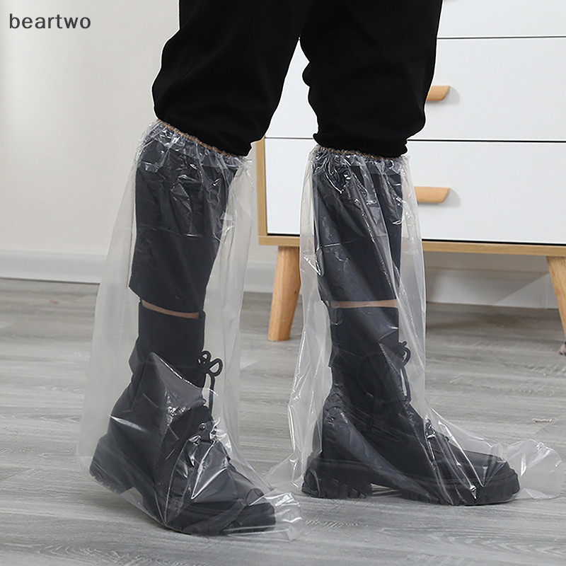 < Beartwo > 10 Chiếc Vỏ Giày Dày Chống Thấm Nước Dùng Một Lần Che Bụi Giày Đi Mưa Đẹp