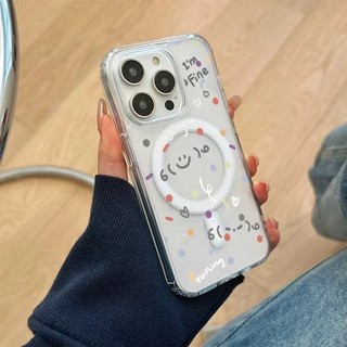 Vỏ trong suốt mặt cười đơn giản cho Iphone 7Plus 12mini 13mini 16promax Xs XR XSMAX 11pro Max 16pro 12 13 14 15 Pro Max Ốp điện thoại mềm 14promax 15plus