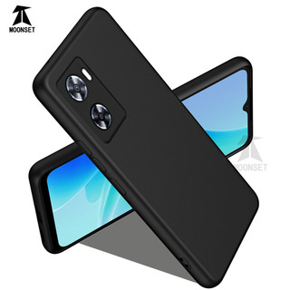 Dành Cho OPPO A57 A57s A57e A77 A77s 4G Ốp Lưng Silicon Lỏng Nâng Cấp Với Viền Vuông Bảo Vệ Camera Mềm Chống Trầy Xước Lớp Lót Microfiber Chống Sốc Mỏng