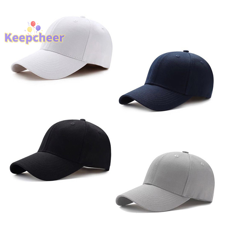 [Keepcheer] Mũ Unisex Mũ che nắng cong trơn Mũ bóng chày chống bụi ngoài trời Màu trơn Thời trang Mũ giải trí có thể điều chỉnh Mũ nam nữ [Mới]