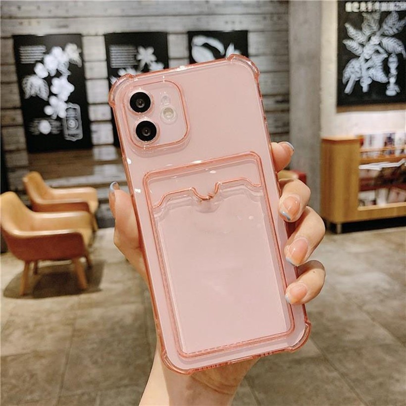 Hộp Đựng Thẻ Cho Redmi A3 13C 12 12C K70E K60 K50 Ultra Ốp Điện Thoại Trong Suốt Jelly Màu Kẹo Bảo Vệ Ống Kính Máy Ảnh Túi Khí Chống Rơi TPU Khe Cắm Thẻ Bao