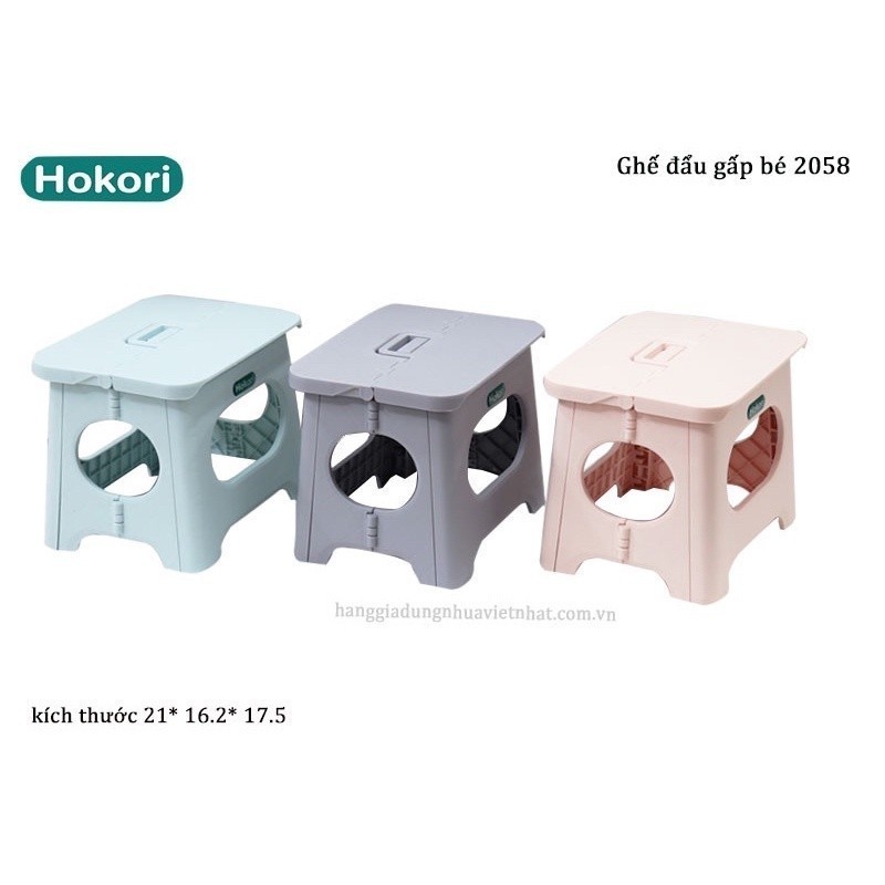 Ghế Gấp Gọn Hokori Nhựa Việt Nhật Mẫu Mới - Chất Nhựa Siêu Bền Bỉ