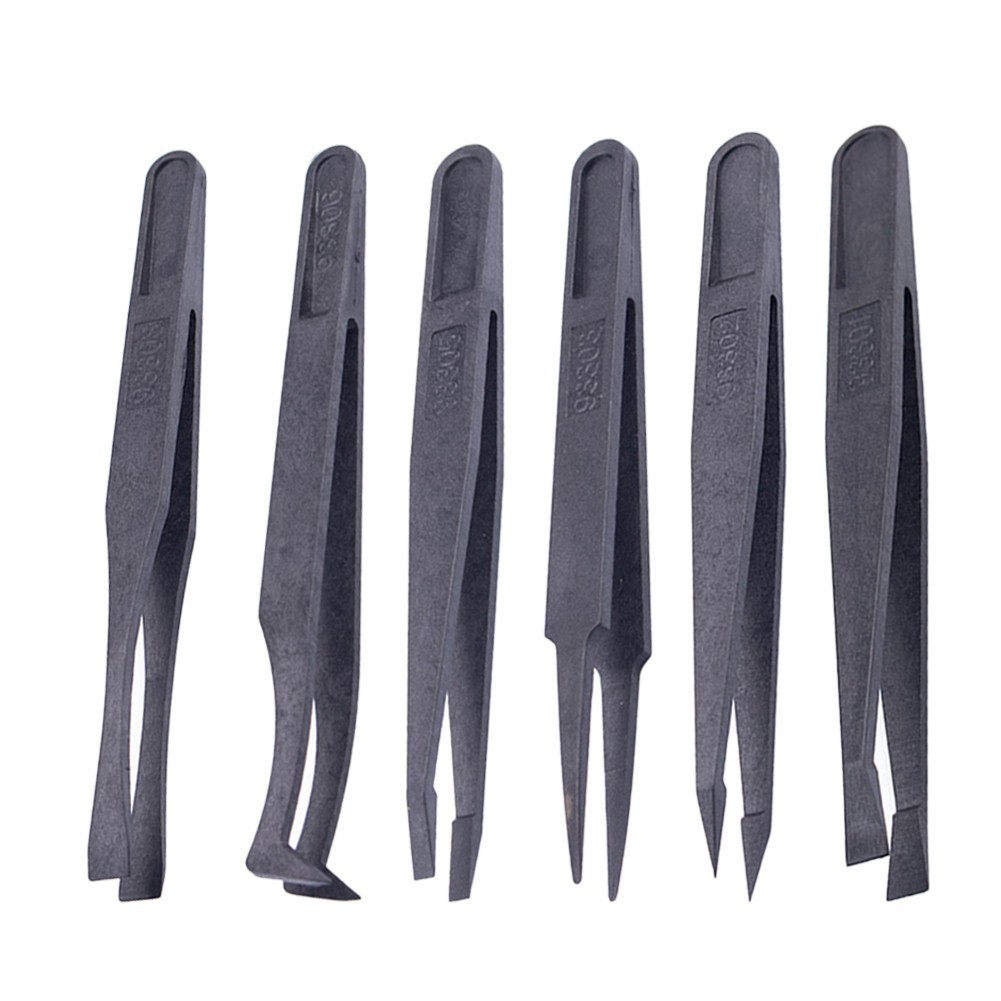 [Cosyh] Nhíp sợi Carbon chống tĩnh điện Công cụ sửa chữa công nghiệp bảo trì chính xác