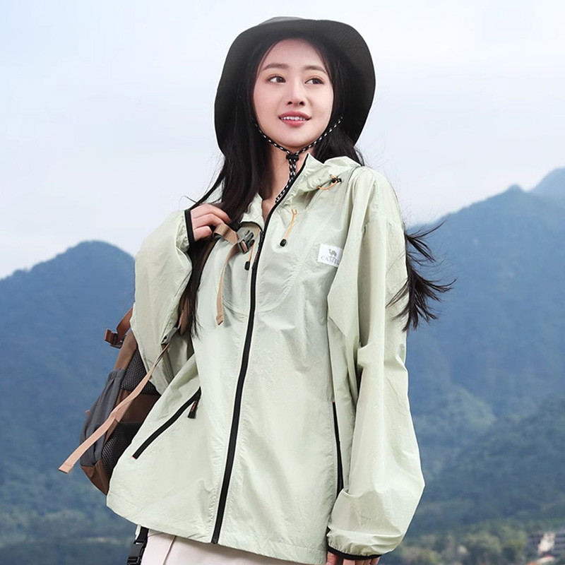 Ảnh CAMEL CROWN Da Trắng Lạnh Ngoài Trời Chống Nắng Quần Áo Unisex Mùa Hè Chống Tia Cực Tím Áo Khoác 4