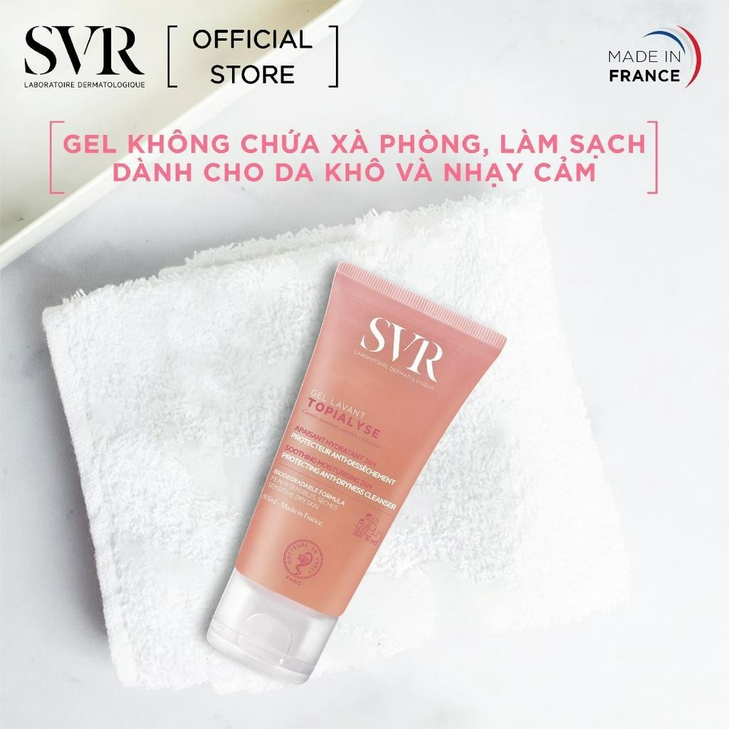 Sữa Rửa Mặt SVR Dành Cho Da Nhạy Cảm Không Chứa Xà Phòng Physiopure Gelée Moussante