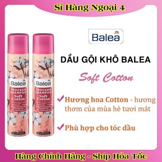 Dầu gội khô Balea dưỡng tóc mềm mượt, tóc sạch bồng bềnh 200ml của Đức- Date mới nhất