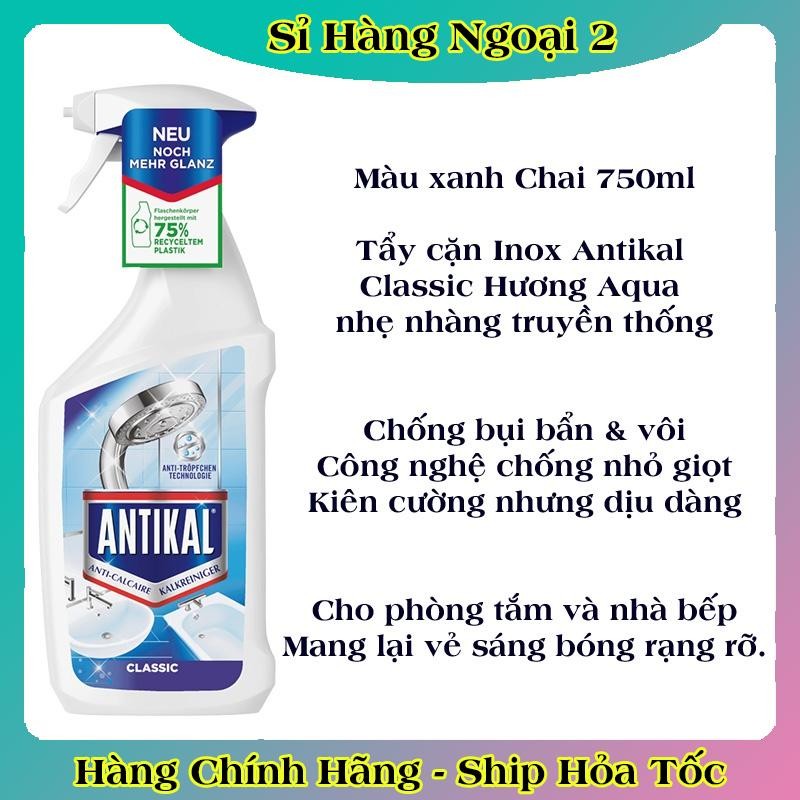 Chai xịt ANTIKAL ,DENKMIT,BEFT POWER, LAFUM Đức vệ sinh và chống ăn mòn Inox, tẩy cặn vòi rửa, vòi hoa sen